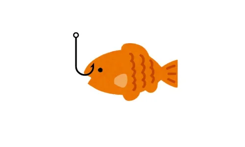 泳がせ釣りのイラスト